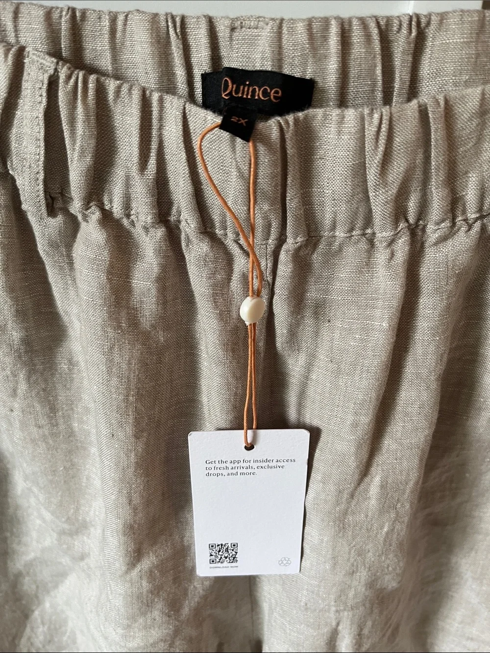 Quince Women's 100% European Linen Pant in Flax
